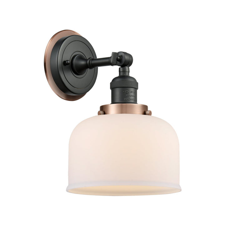 Innovations Franklin Restoration 203BK-BPAC-HRAC-G71 Wall Sconce Light - Matte Black