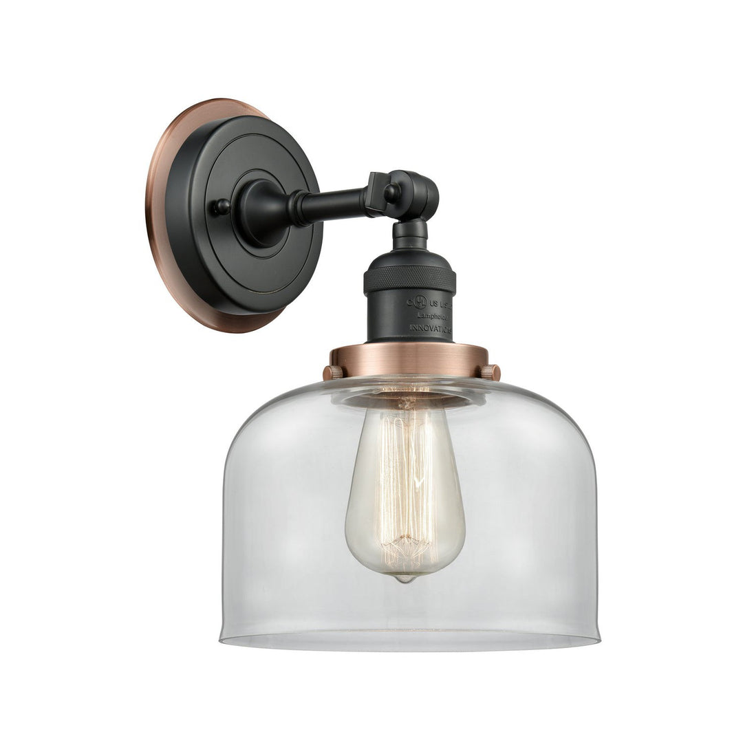 Innovations Franklin Restoration 203BK-BPAC-HRAC-G72 Wall Sconce Light - Matte Black