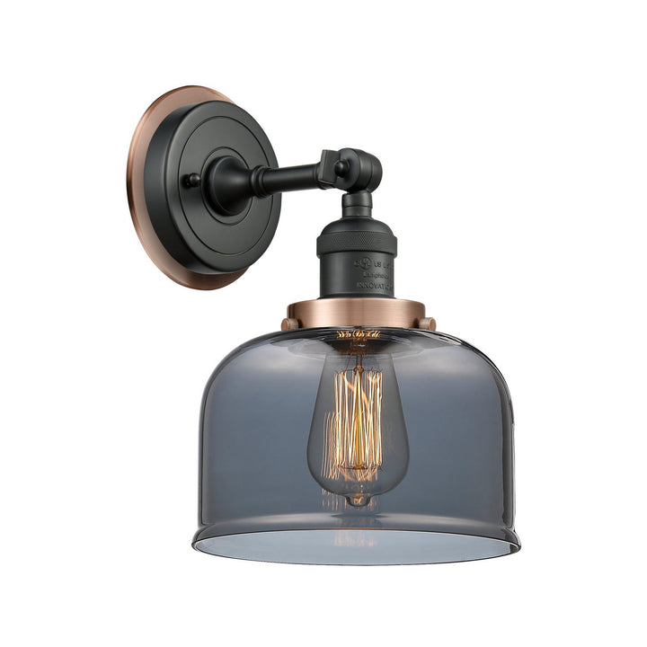 Innovations Franklin Restoration 203BK-BPAC-HRAC-G73 Wall Sconce Light - Matte Black