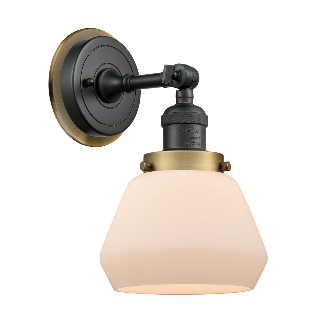 Innovations Franklin Restoration 203BK-BPBB-HRBB-G171 Wall Sconce Light - Matte Black