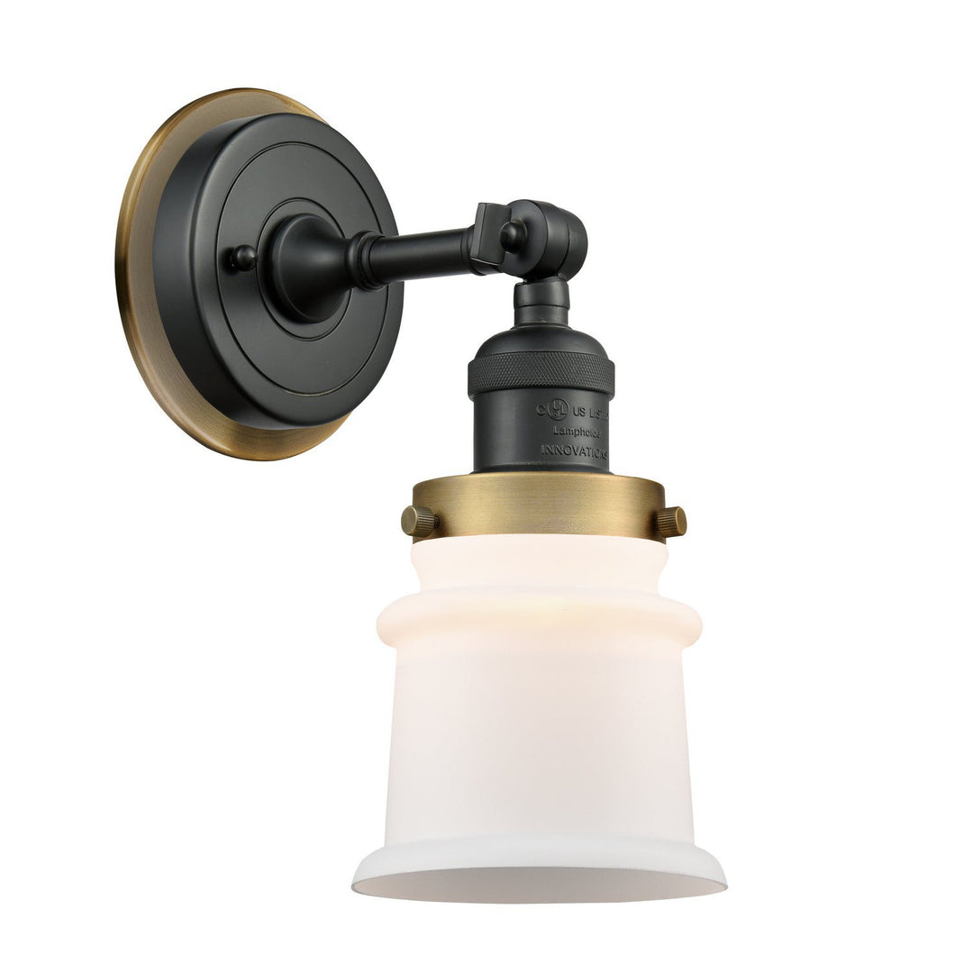 Innovations Franklin Restoration 203BK-BPBB-HRBB-G181S Wall Sconce Light - Matte Black