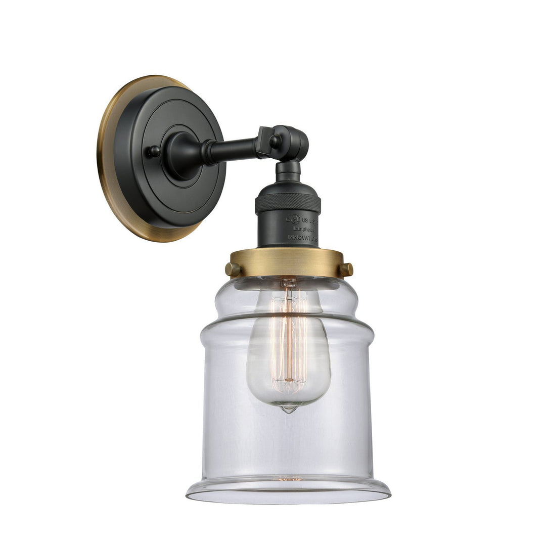 Innovations Franklin Restoration 203BK-BPBB-HRBB-G182 Wall Sconce Light - Matte Black