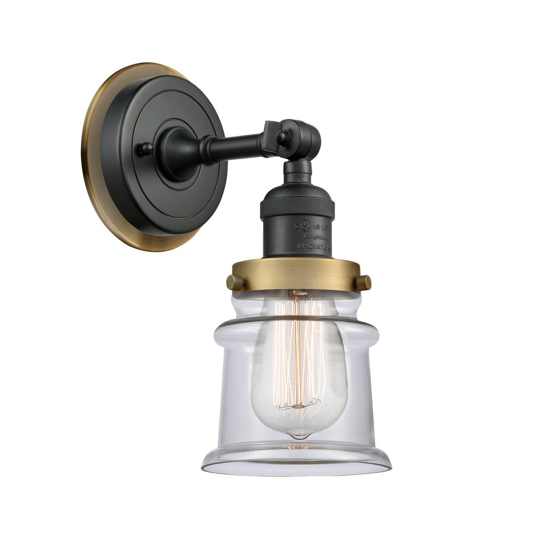 Innovations Franklin Restoration 203BK-BPBB-HRBB-G182S Wall Sconce Light - Matte Black