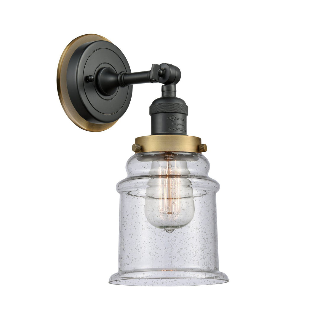 Innovations Franklin Restoration 203BK-BPBB-HRBB-G184 Wall Sconce Light - Matte Black
