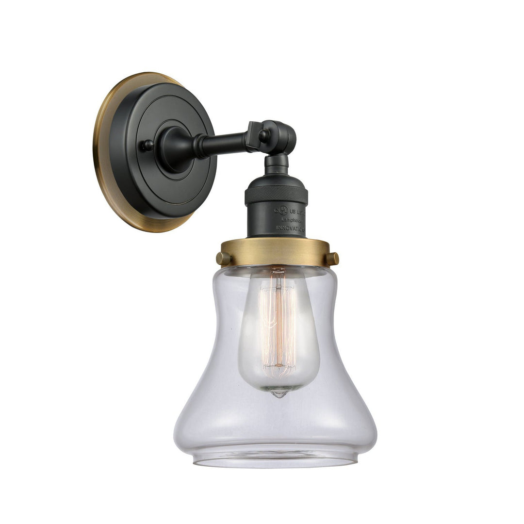 Innovations Franklin Restoration 203BK-BPBB-HRBB-G192 Wall Sconce Light - Matte Black
