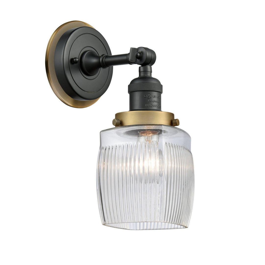 Innovations Franklin Restoration 203BK-BPBB-HRBB-G302 Wall Sconce Light - Matte Black