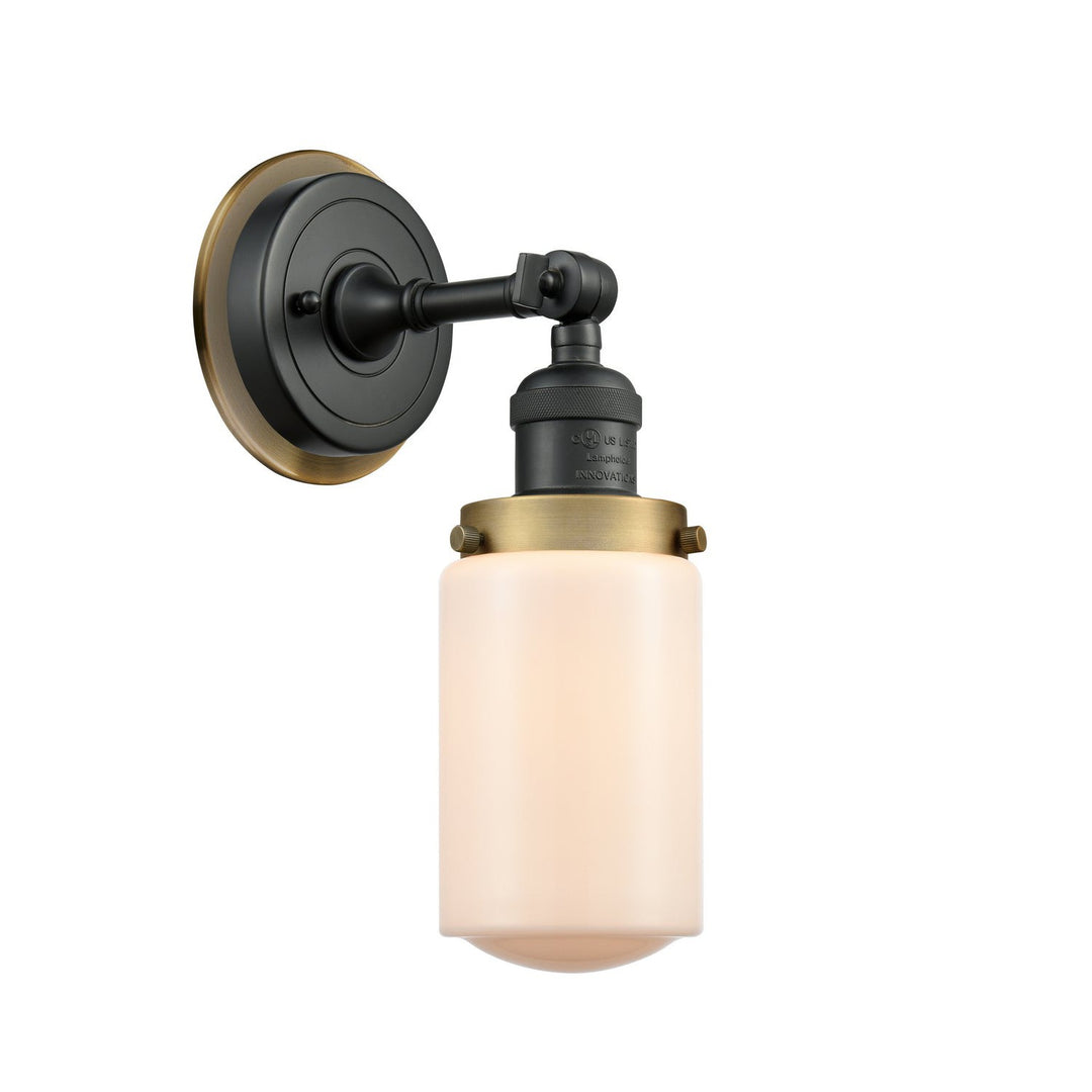 Innovations Franklin Restoration 203BK-BPBB-HRBB-G311 Wall Sconce Light - Matte Black