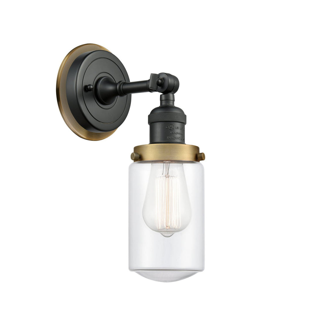 Innovations Franklin Restoration 203BK-BPBB-HRBB-G312 Wall Sconce Light - Matte Black