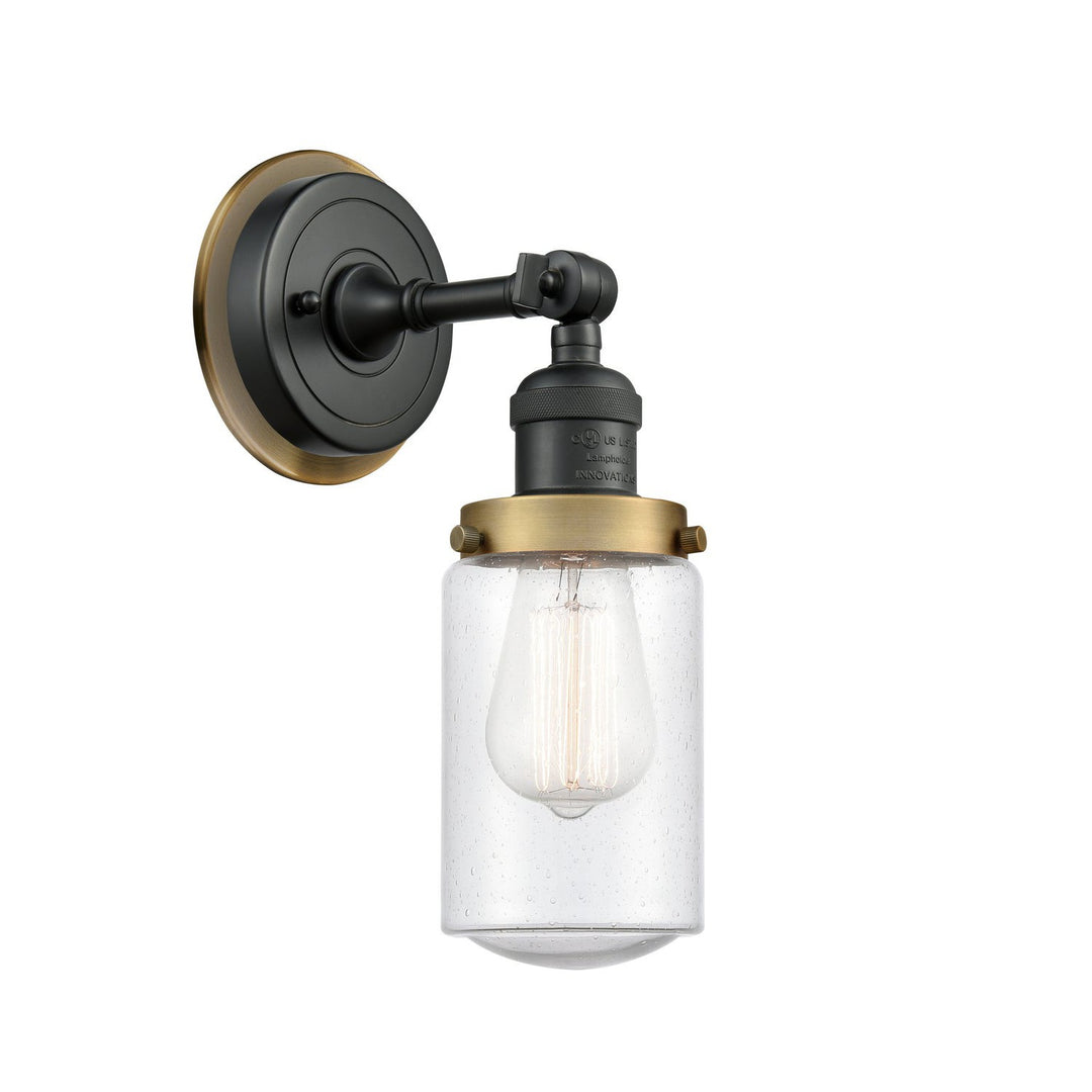 Innovations Franklin Restoration 203BK-BPBB-HRBB-G314 Wall Sconce Light - Matte Black