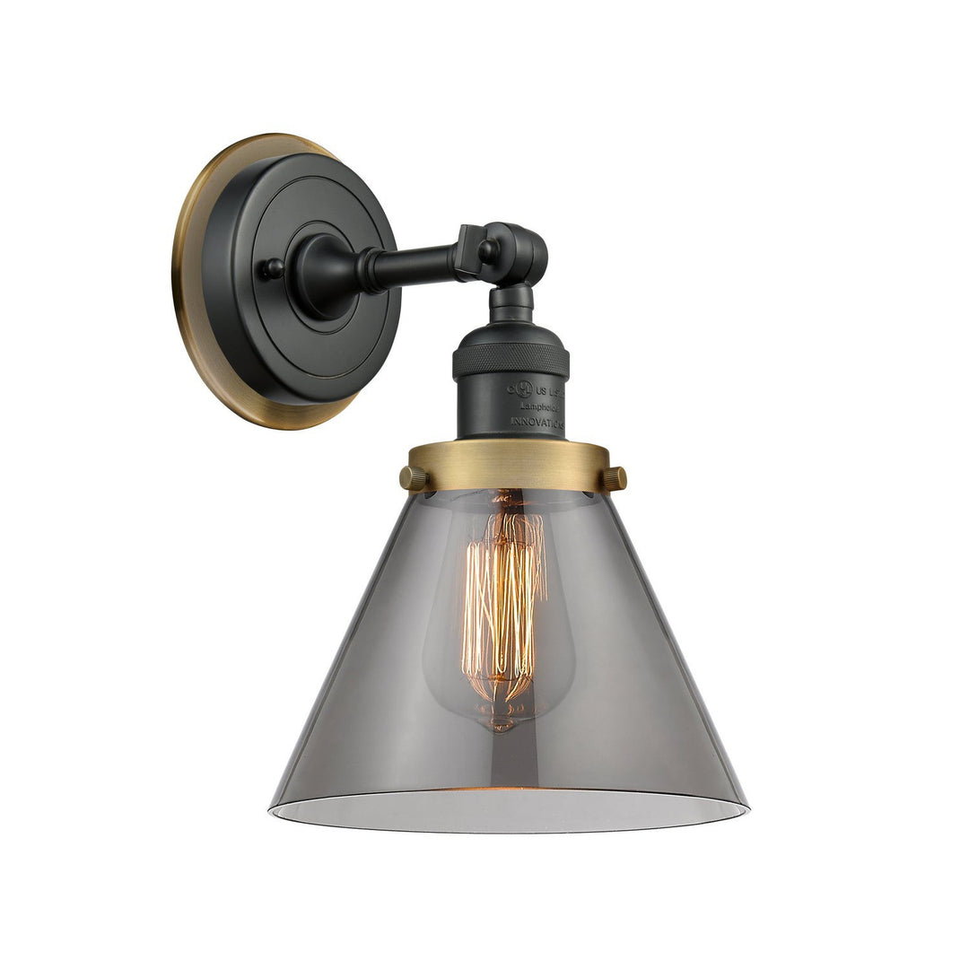 Innovations Franklin Restoration 203BK-BPBB-HRBB-G43 Wall Sconce Light - Matte Black