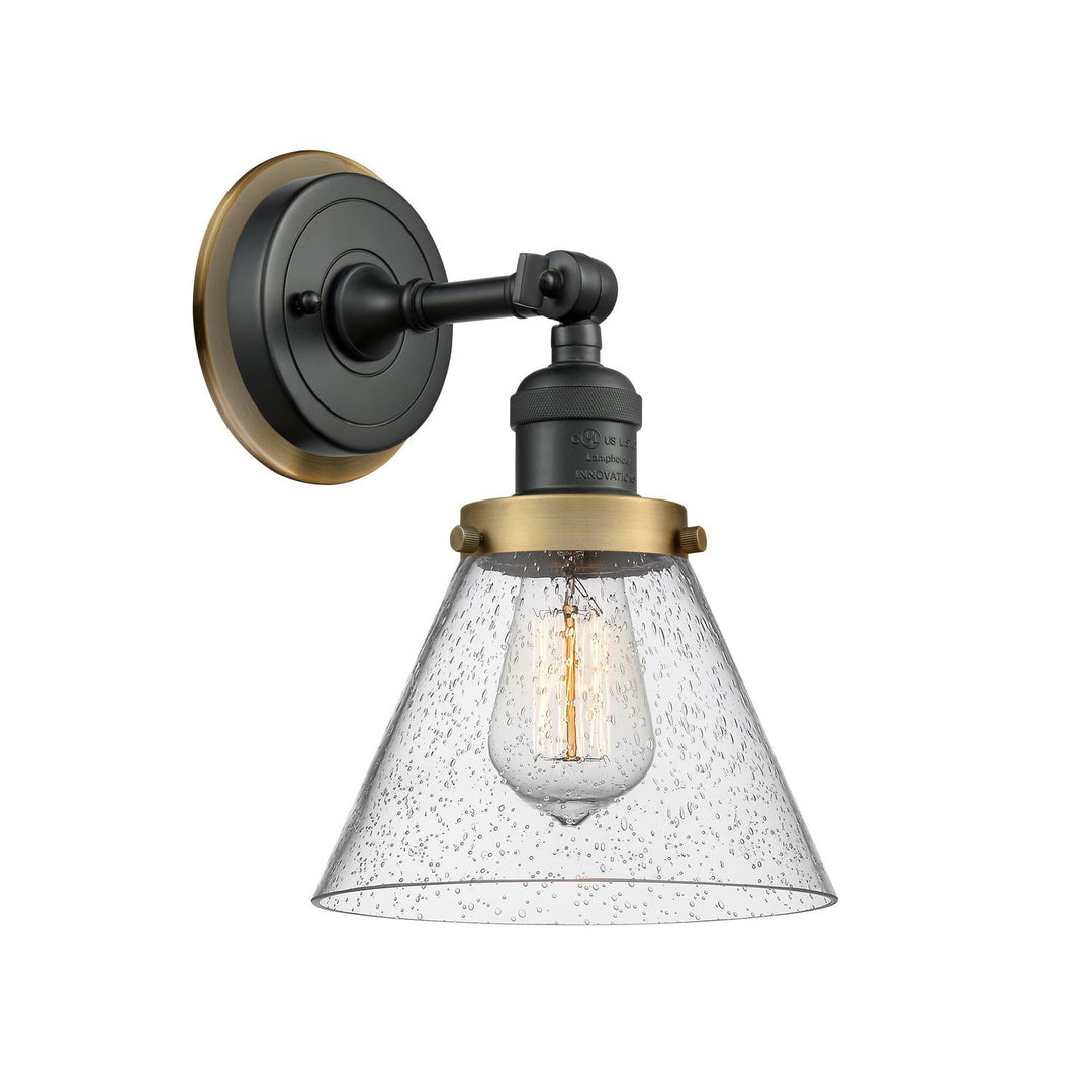 Innovations Franklin Restoration 203BK-BPBB-HRBB-G44 Wall Sconce Light - Matte Black