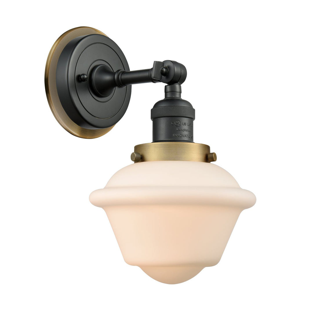 Innovations Franklin Restoration 203BK-BPBB-HRBB-G531 Wall Sconce Light - Matte Black