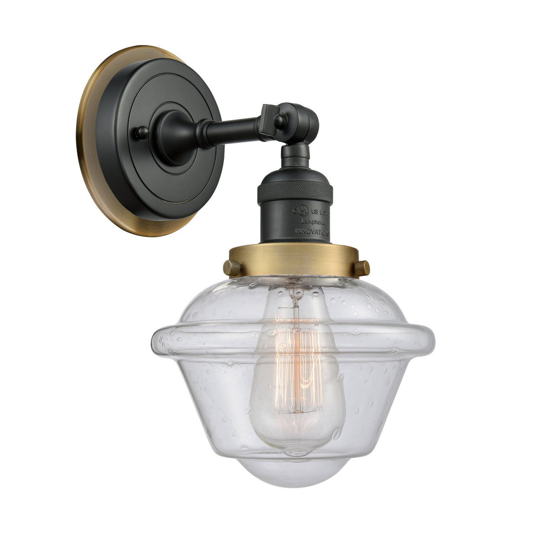 Innovations Franklin Restoration 203BK-BPBB-HRBB-G534 Wall Sconce Light - Matte Black