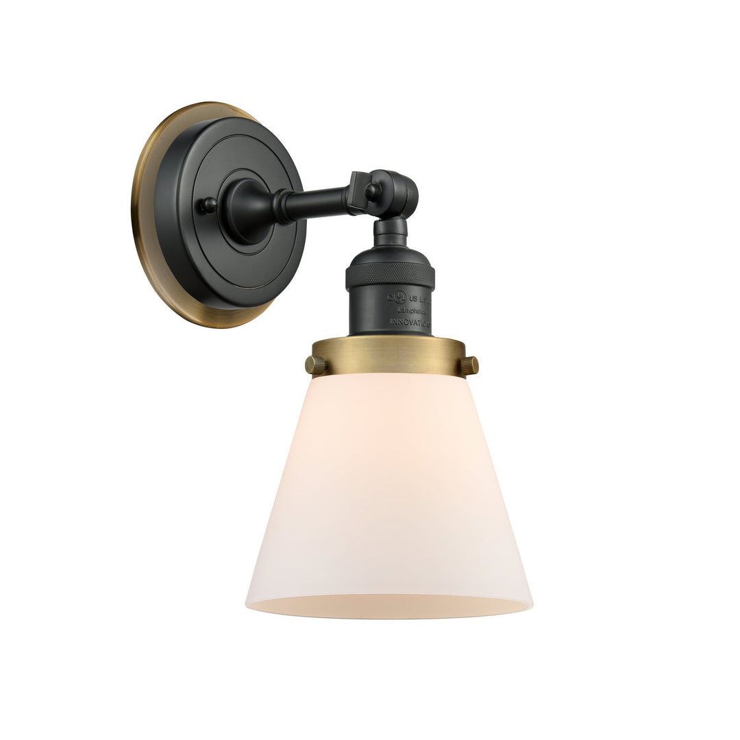 Innovations Franklin Restoration 203BK-BPBB-HRBB-G61 Wall Sconce Light - Matte Black