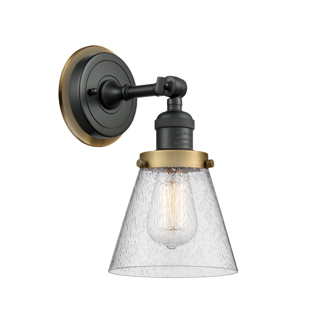 Innovations Franklin Restoration 203BK-BPBB-HRBB-G64 Wall Sconce Light - Matte Black