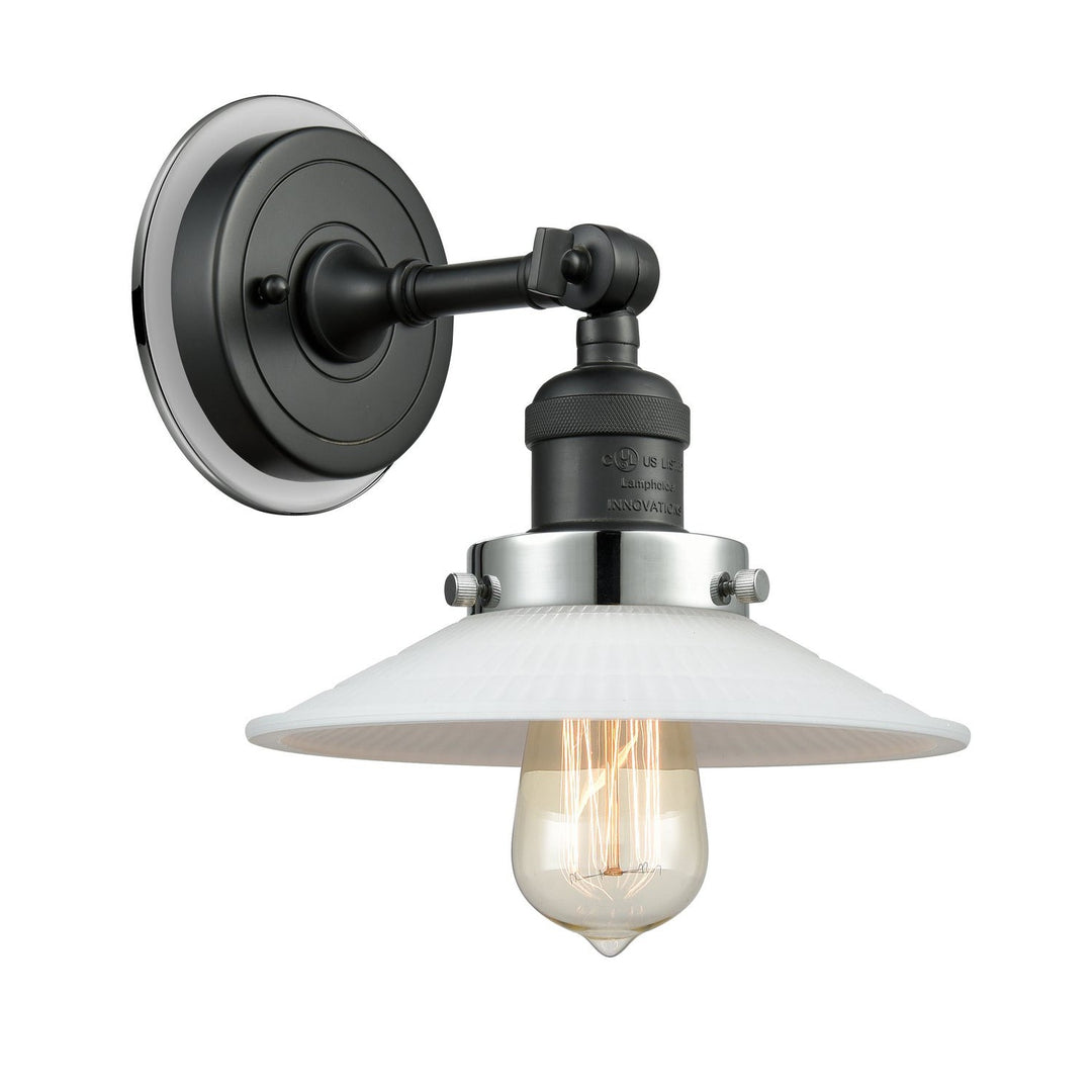 Innovations Franklin Restoration 203BK-BPPC-HRPC-G1 Wall Sconce Light - Matte Black