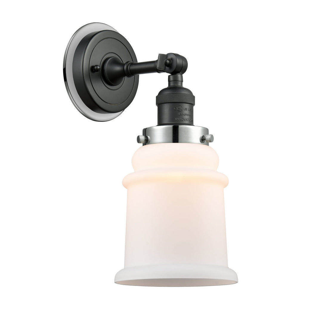 Innovations Franklin Restoration 203BK-BPPC-HRPC-G181 Wall Sconce Light - Matte Black