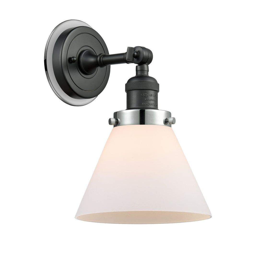 Innovations Franklin Restoration 203BK-BPPC-HRPC-G41 Wall Sconce Light - Matte Black