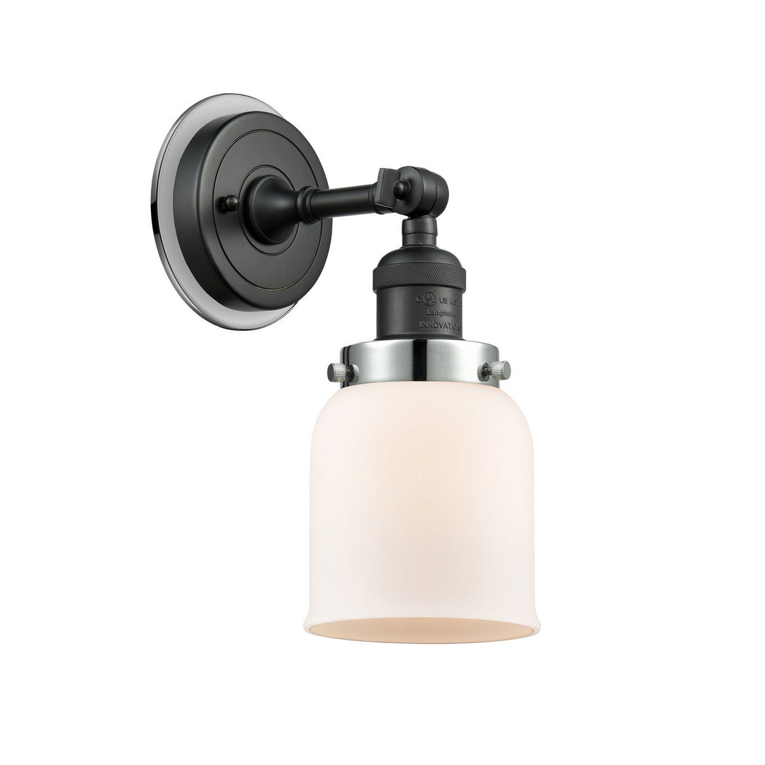 Innovations Franklin Restoration 203BK-BPPC-HRPC-G51 Wall Sconce Light - Matte Black