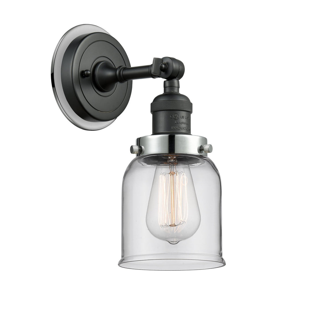Innovations Franklin Restoration 203BK-BPPC-HRPC-G52 Wall Sconce Light - Matte Black