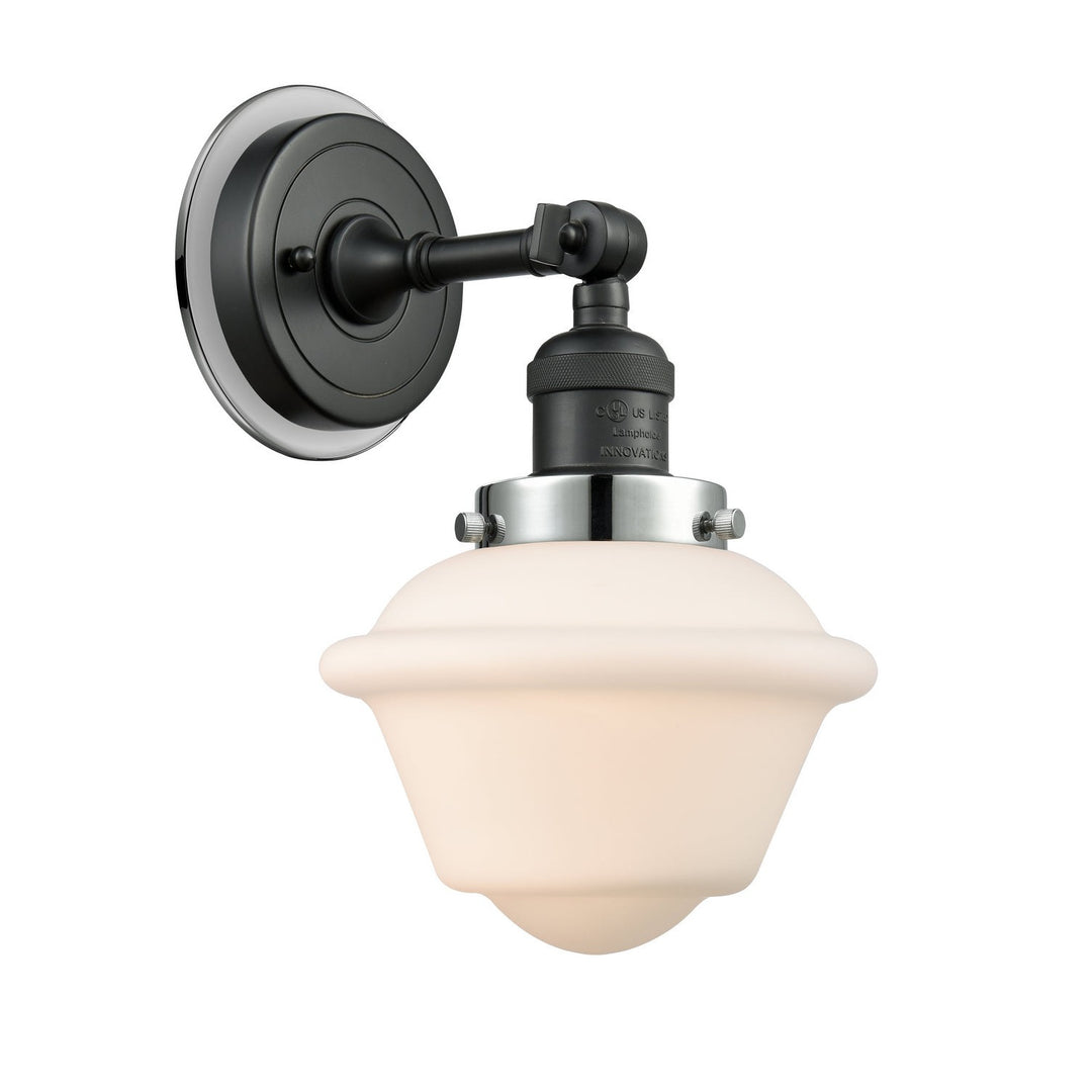 Innovations Franklin Restoration 203BK-BPPC-HRPC-G531 Wall Sconce Light - Matte Black