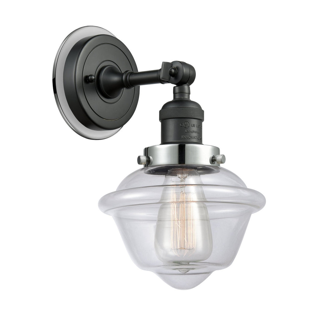 Innovations Franklin Restoration 203BK-BPPC-HRPC-G532 Wall Sconce Light - Matte Black