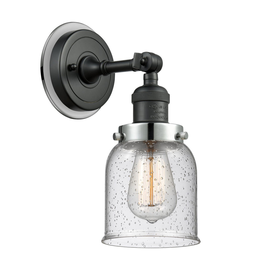 Innovations Franklin Restoration 203BK-BPPC-HRPC-G54 Wall Sconce Light - Matte Black