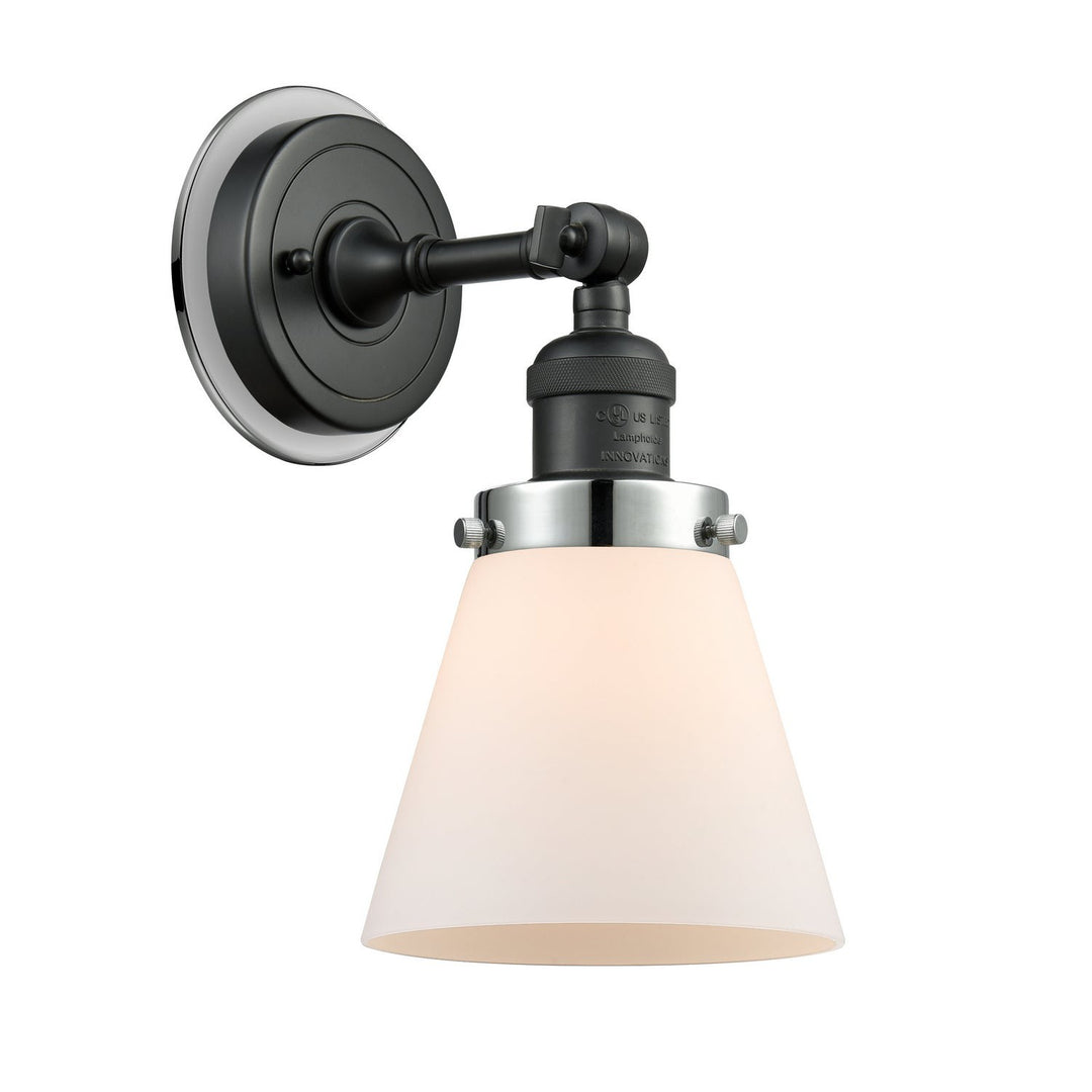 Innovations Franklin Restoration 203BK-BPPC-HRPC-G61 Wall Sconce Light - Matte Black
