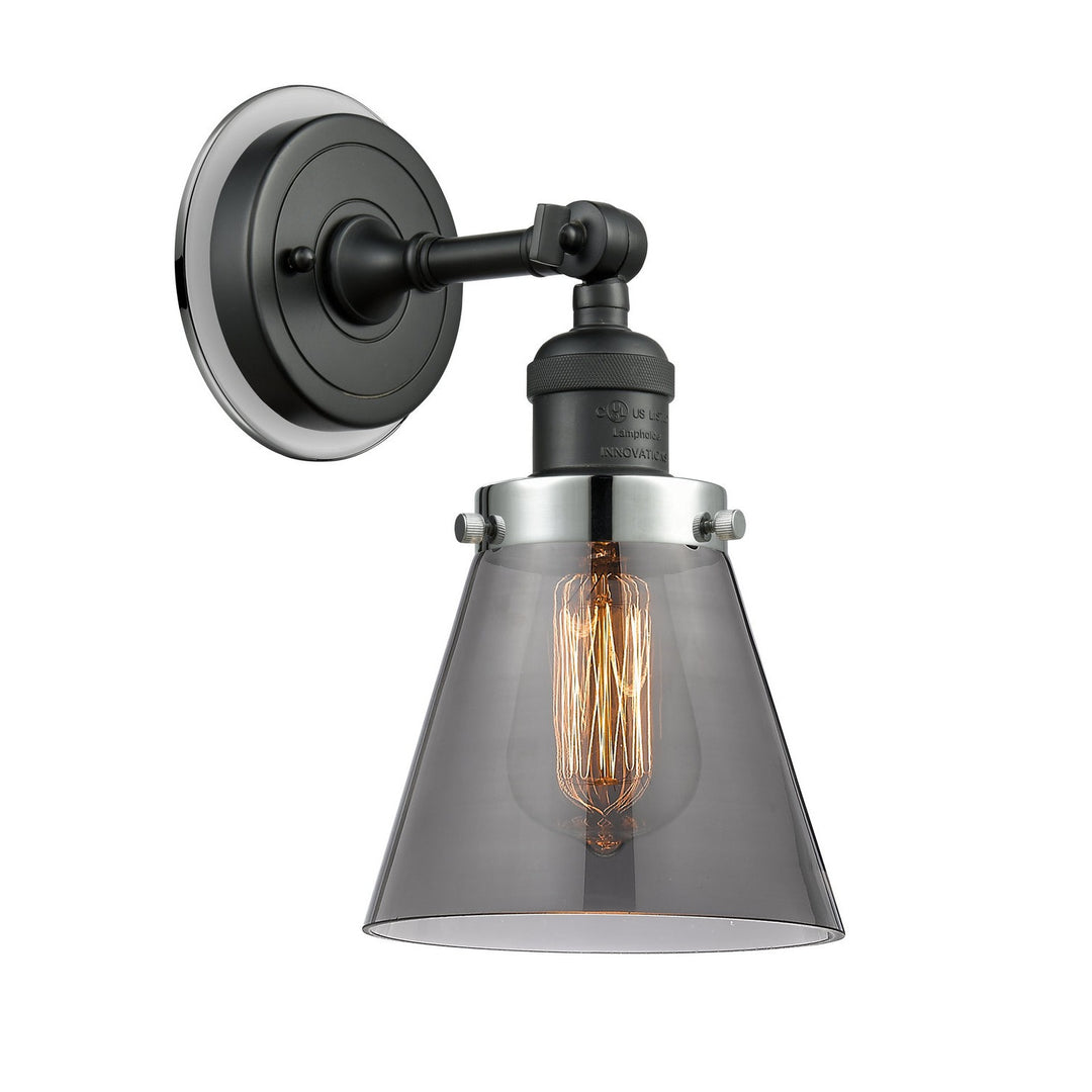 Innovations Franklin Restoration 203BK-BPPC-HRPC-G63 Wall Sconce Light - Matte Black