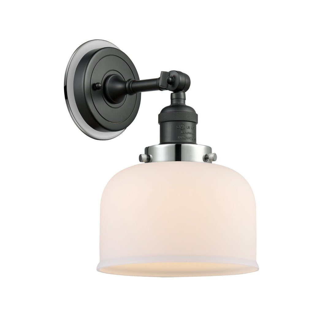 Innovations Franklin Restoration 203BK-BPPC-HRPC-G71 Wall Sconce Light - Matte Black