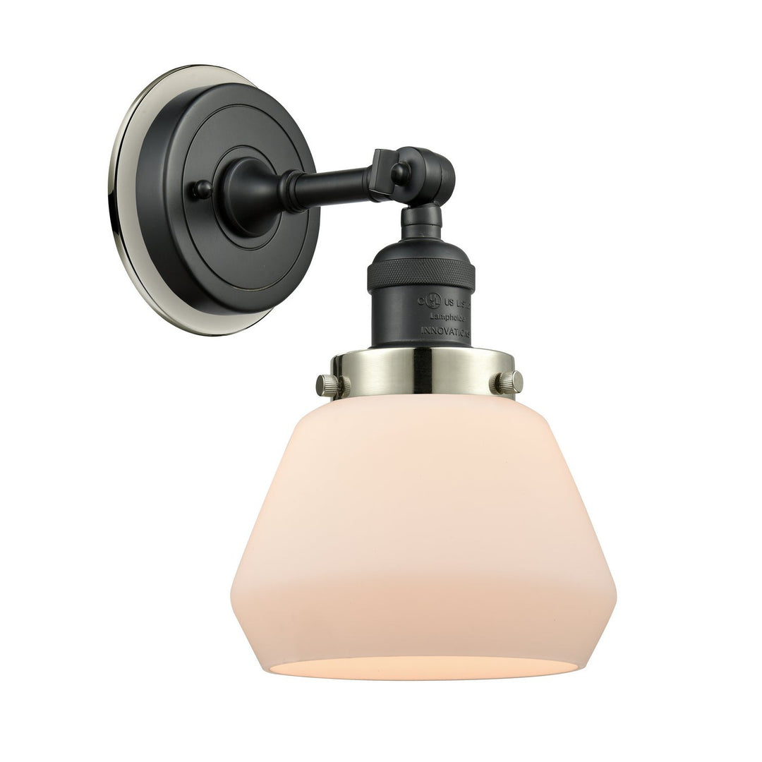 Innovations Franklin Restoration 203BK-BPPN-HRPN-G171 Wall Sconce Light - Matte Black