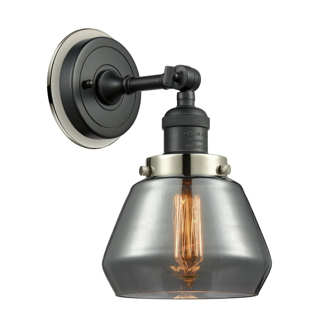 Innovations Franklin Restoration 203BK-BPPN-HRPN-G173 Wall Sconce Light - Matte Black