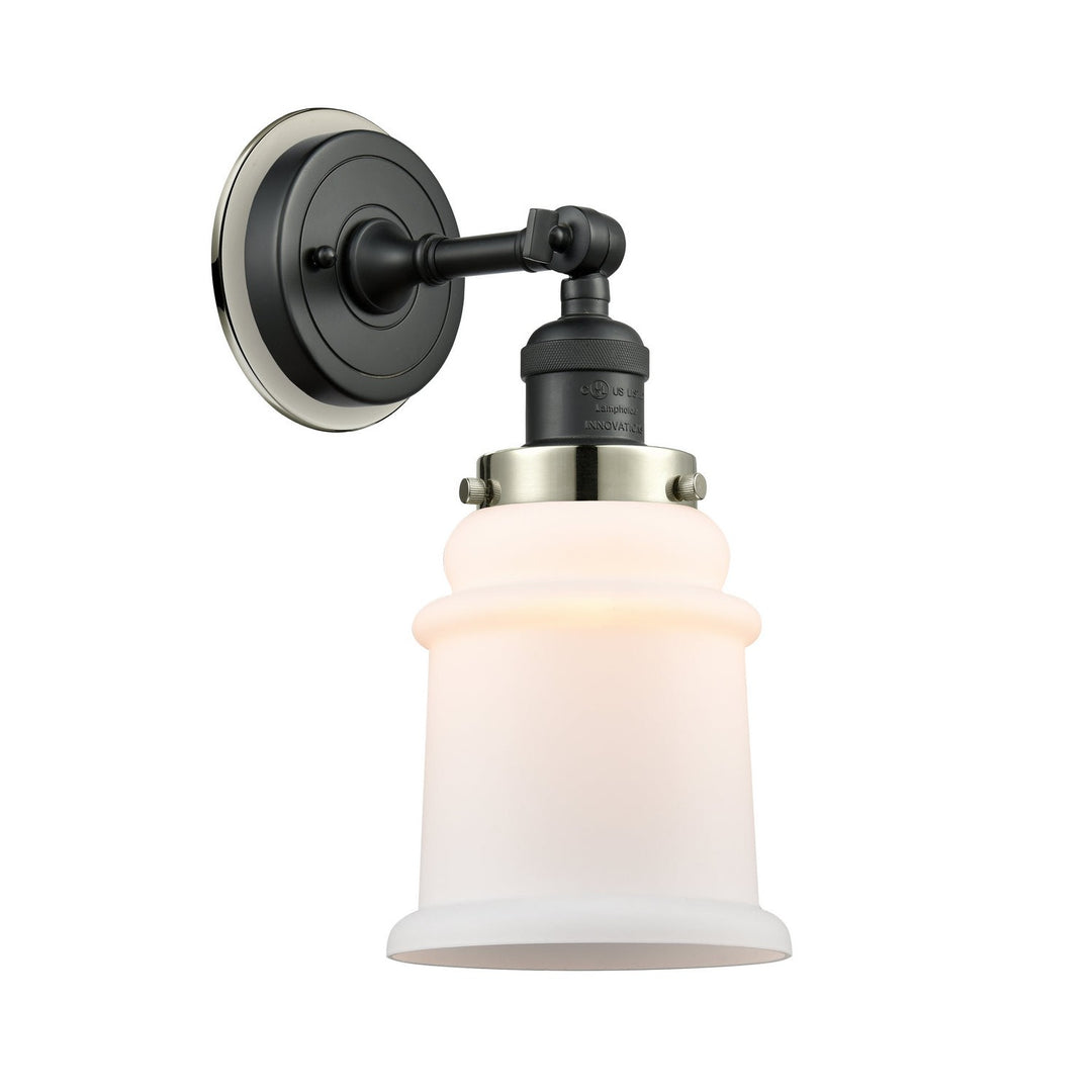 Innovations Franklin Restoration 203BK-BPPN-HRPN-G181 Wall Sconce Light - Matte Black