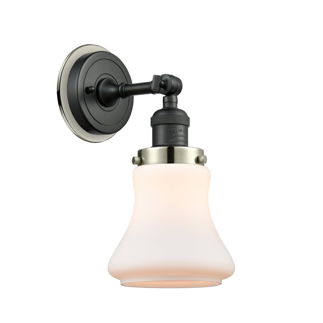 Innovations Franklin Restoration 203BK-BPPN-HRPN-G191 Wall Sconce Light - Matte Black