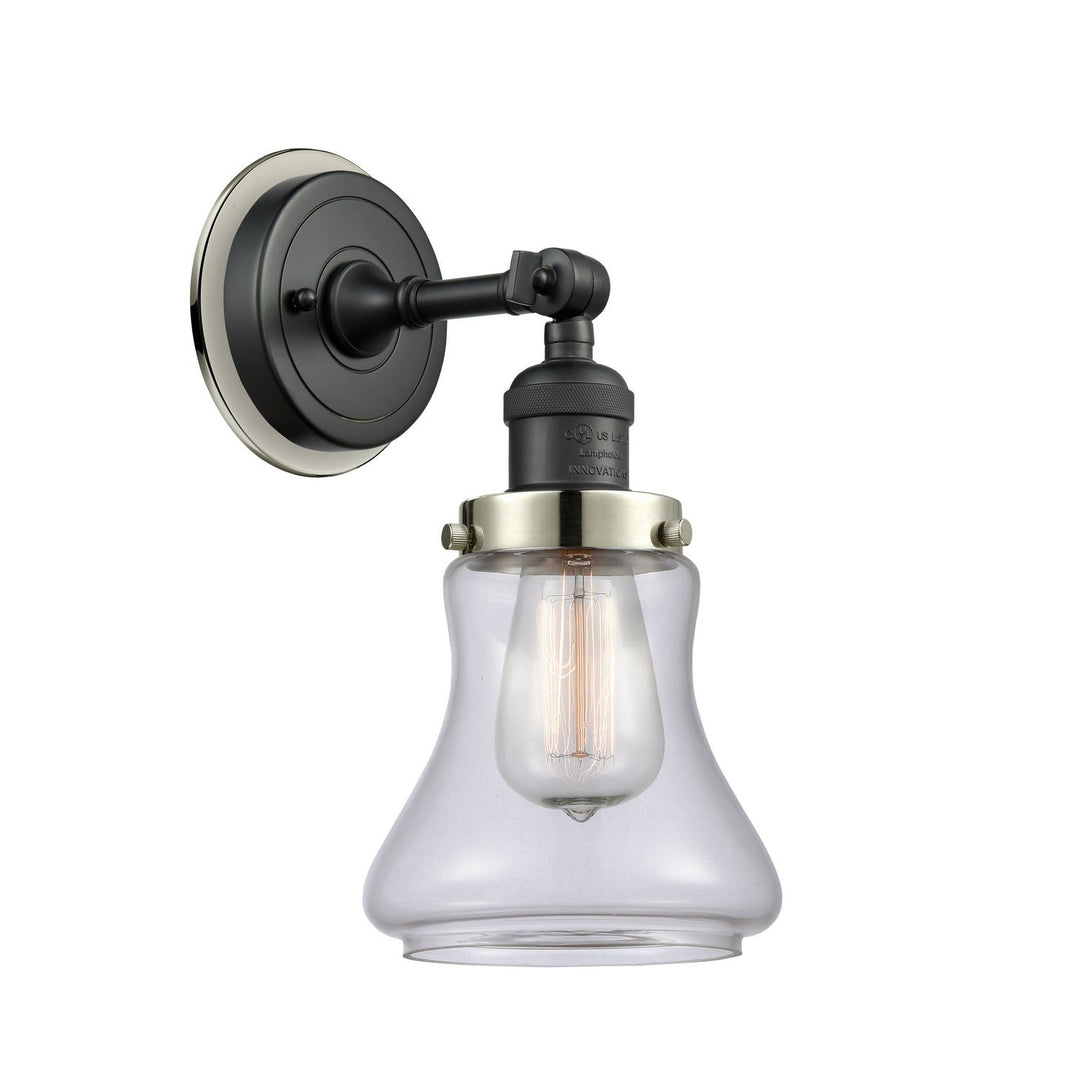 Innovations Franklin Restoration 203BK-BPPN-HRPN-G192 Wall Sconce Light - Matte Black