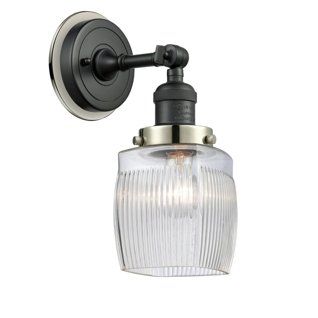 Innovations Franklin Restoration 203BK-BPPN-HRPN-G302 Wall Sconce Light - Matte Black