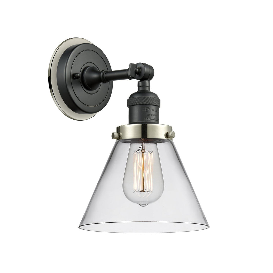 Innovations Franklin Restoration 203BK-BPPN-HRPN-G42 Wall Sconce Light - Matte Black
