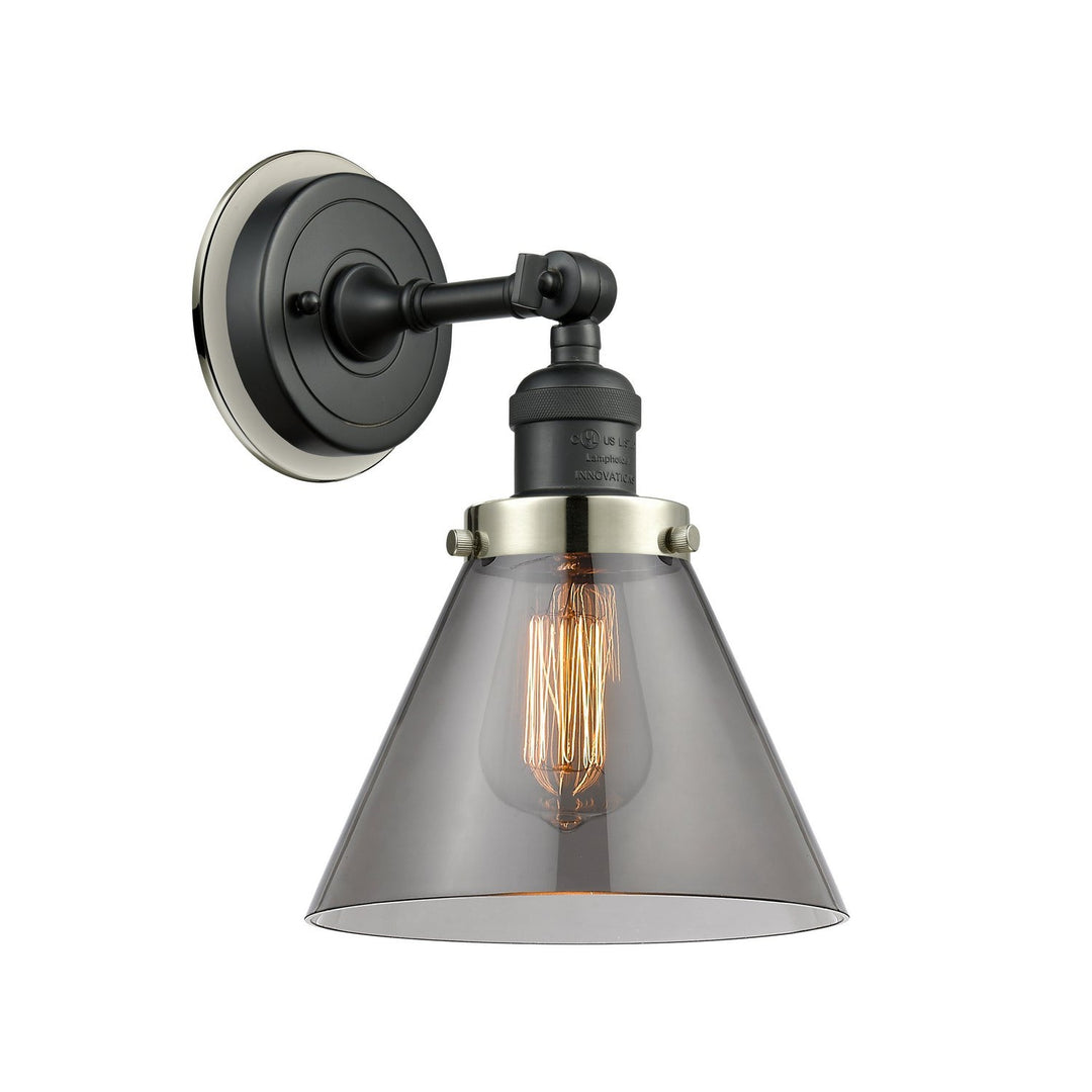 Innovations Franklin Restoration 203BK-BPPN-HRPN-G43 Wall Sconce Light - Matte Black