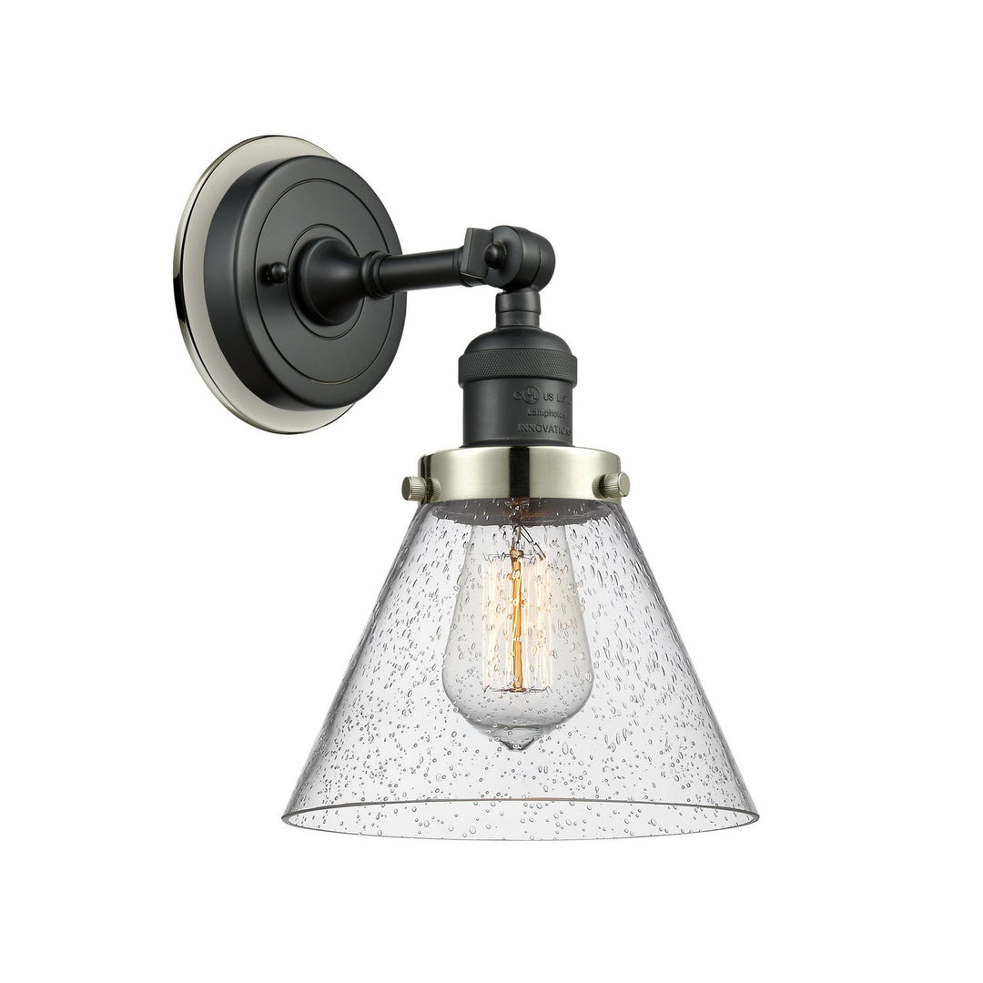 Innovations Franklin Restoration 203BK-BPPN-HRPN-G44 Wall Sconce Light - Matte Black