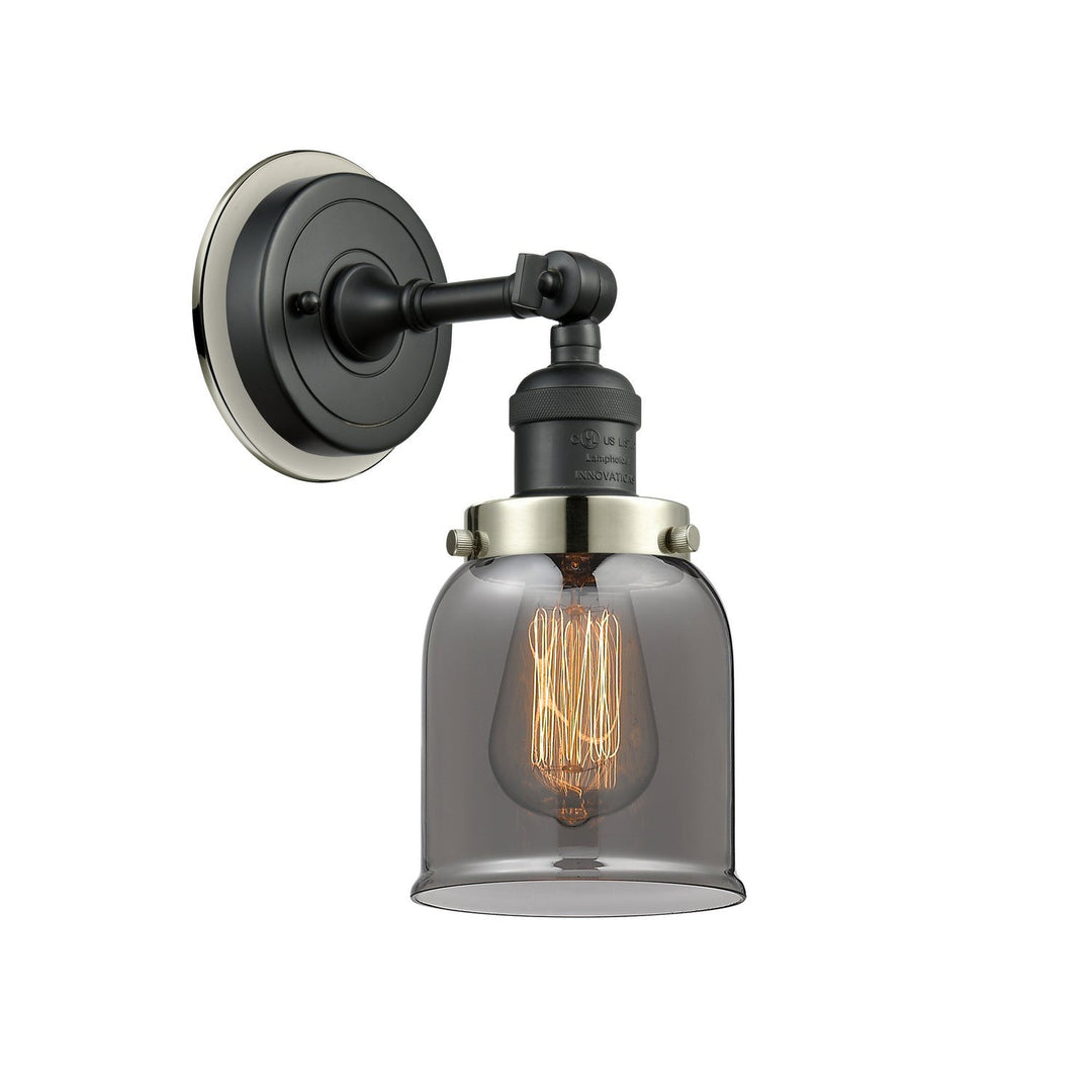 Innovations Franklin Restoration 203BK-BPPN-HRPN-G53 Wall Sconce Light - Matte Black