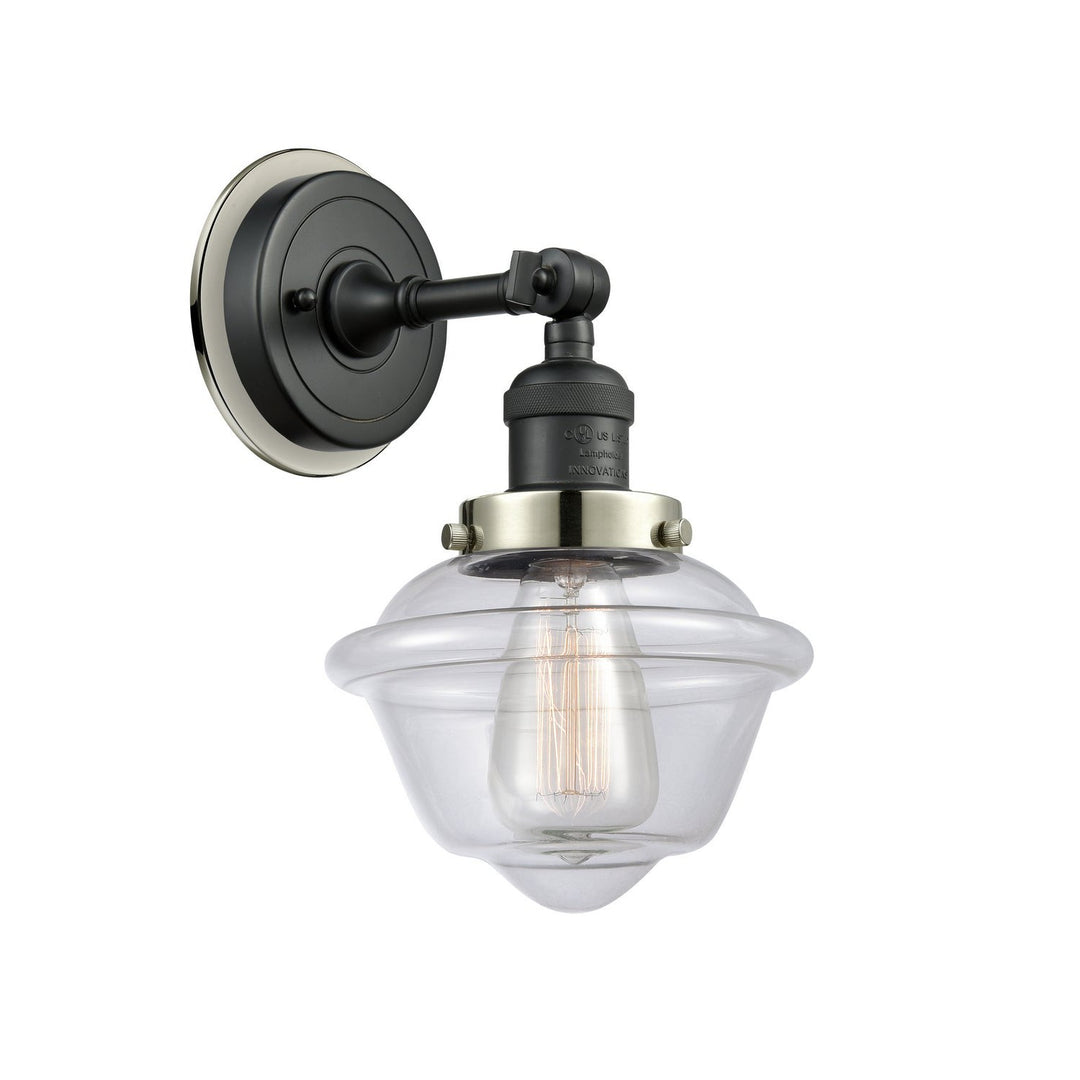 Innovations Franklin Restoration 203BK-BPPN-HRPN-G532 Wall Sconce Light - Matte Black