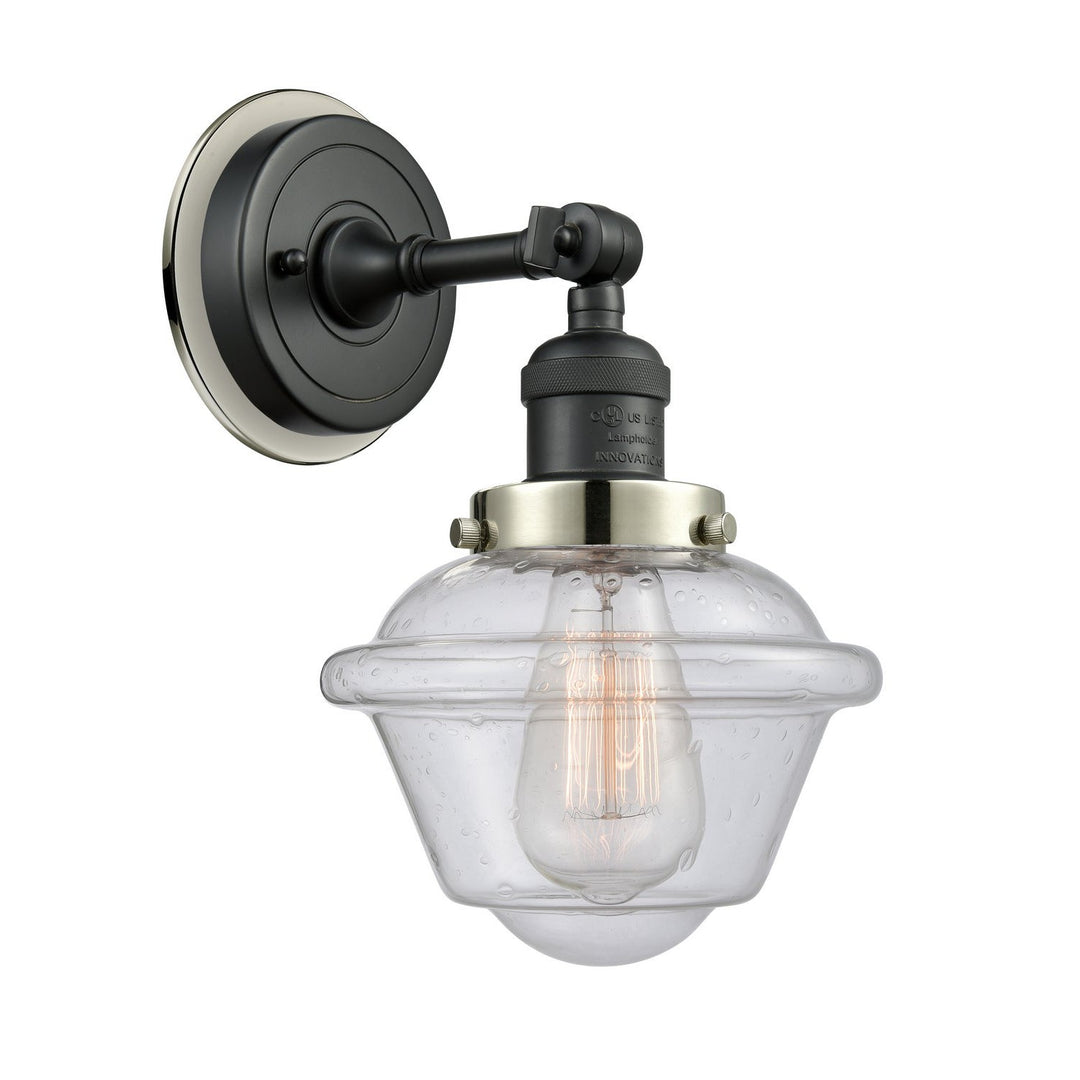 Innovations Franklin Restoration 203BK-BPPN-HRPN-G534 Wall Sconce Light - Matte Black