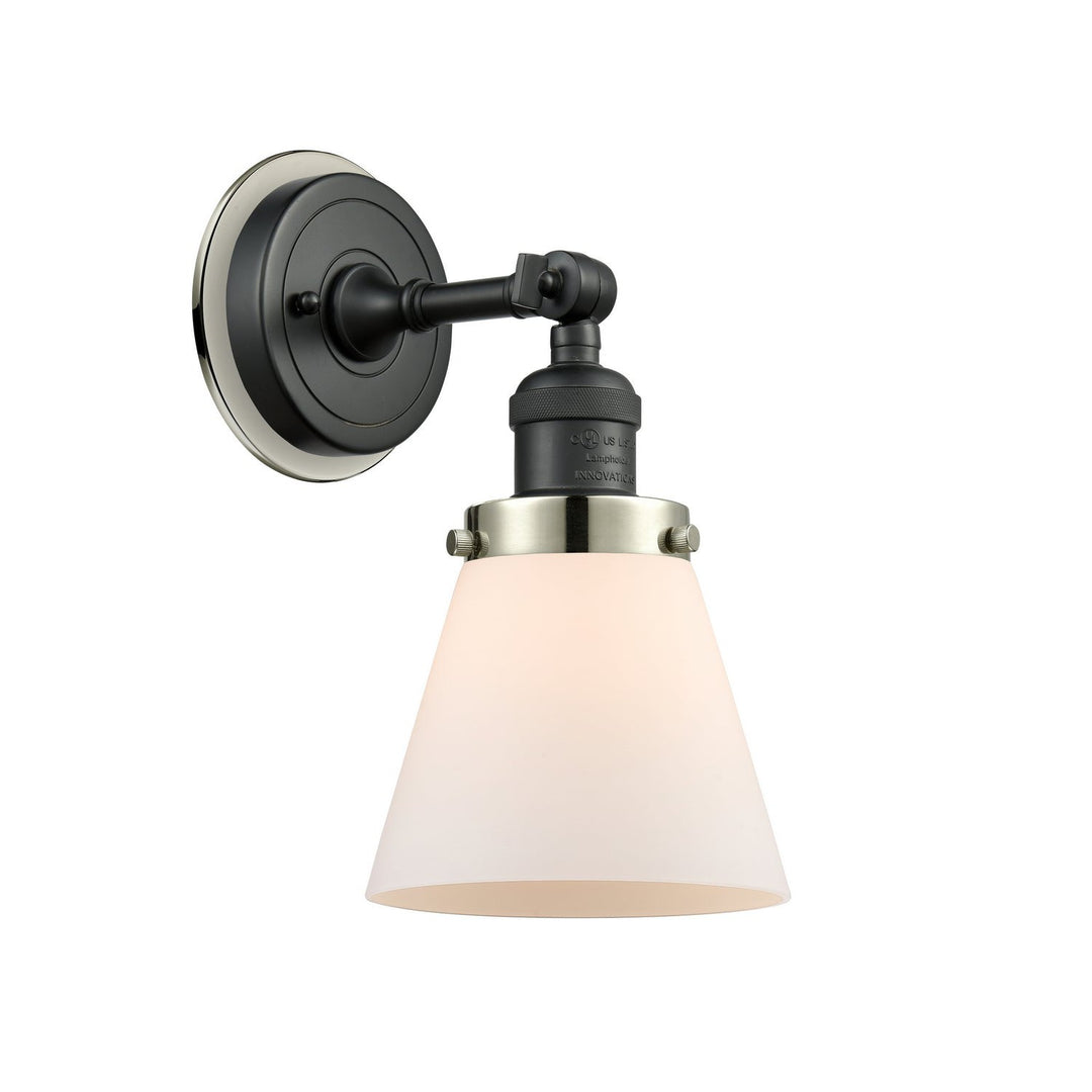 Innovations Franklin Restoration 203BK-BPPN-HRPN-G61 Wall Sconce Light - Matte Black