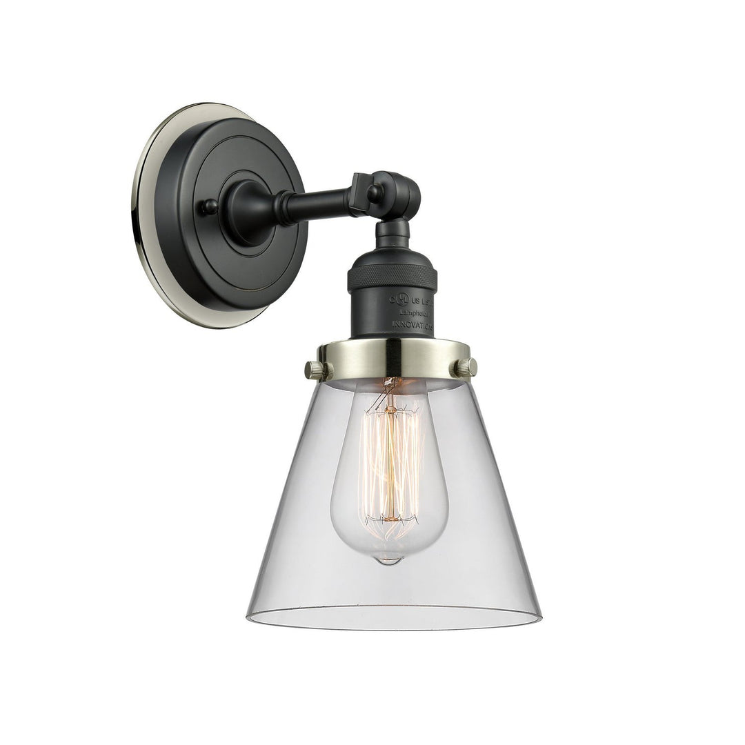 Innovations Franklin Restoration 203BK-BPPN-HRPN-G62 Wall Sconce Light - Matte Black
