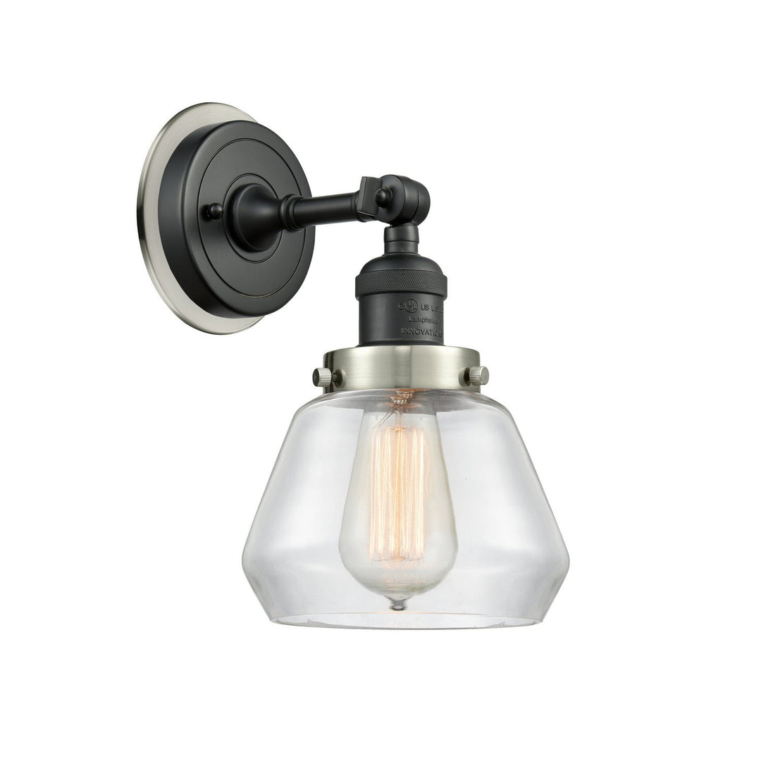 Innovations Franklin Restoration 203BK-BPSN-HRSN-G172 Wall Sconce Light - Matte Black