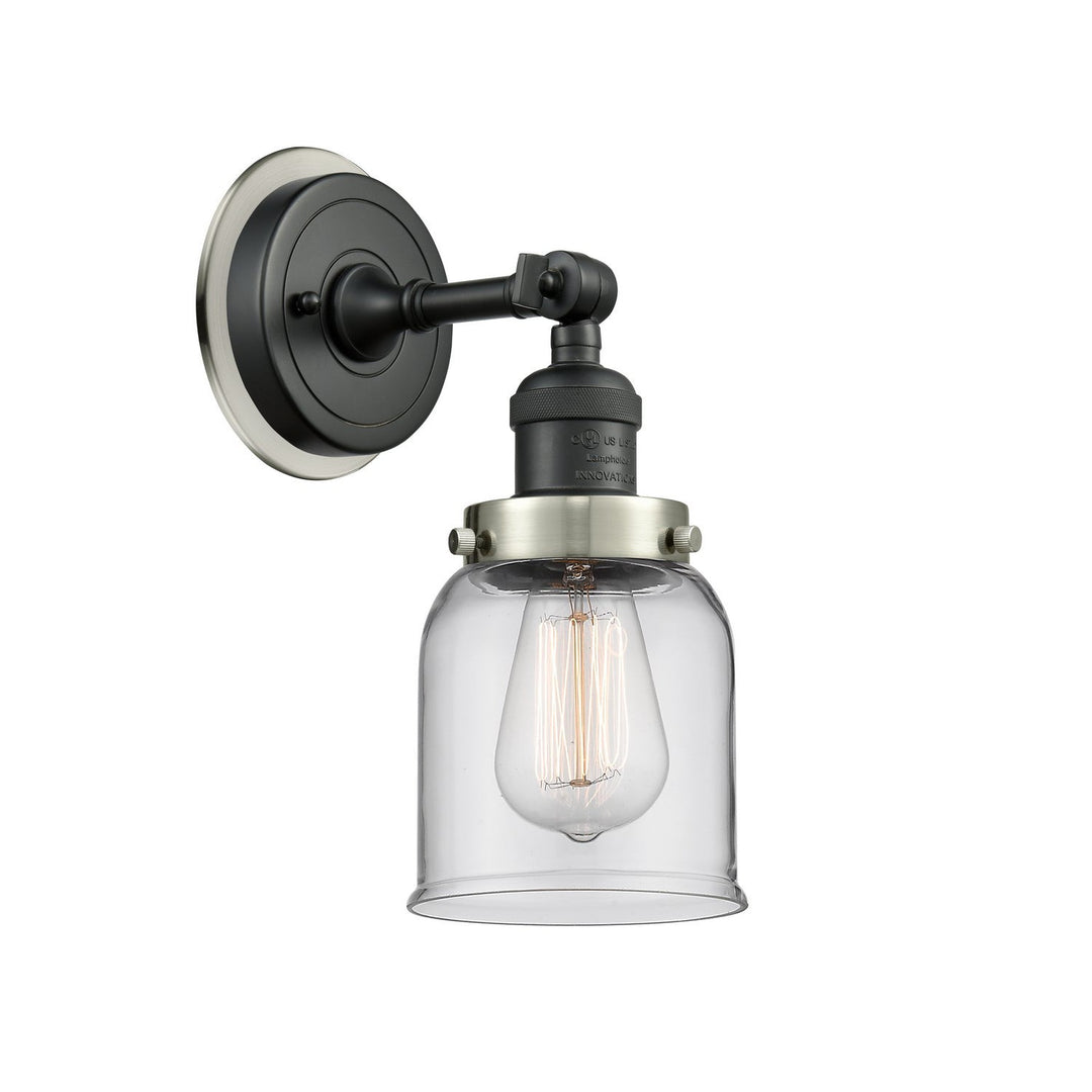 Innovations Franklin Restoration 203BK-BPSN-HRSN-G52 Wall Sconce Light - Matte Black