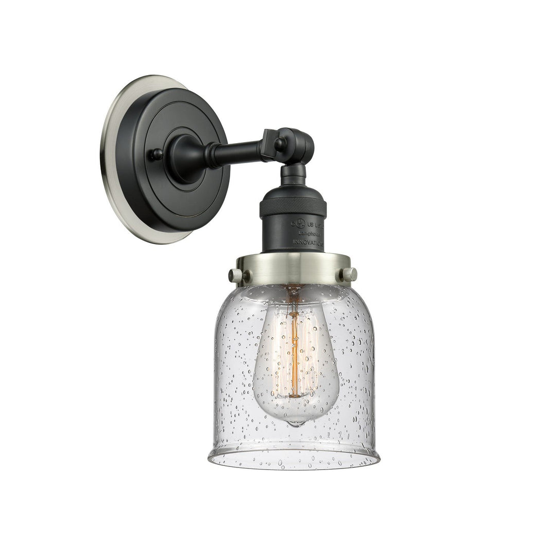 Innovations Franklin Restoration 203BK-BPSN-HRSN-G54 Wall Sconce Light - Matte Black