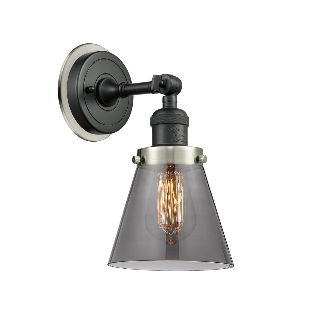 Innovations Franklin Restoration 203BK-BPSN-HRSN-G63 Wall Sconce Light - Matte Black