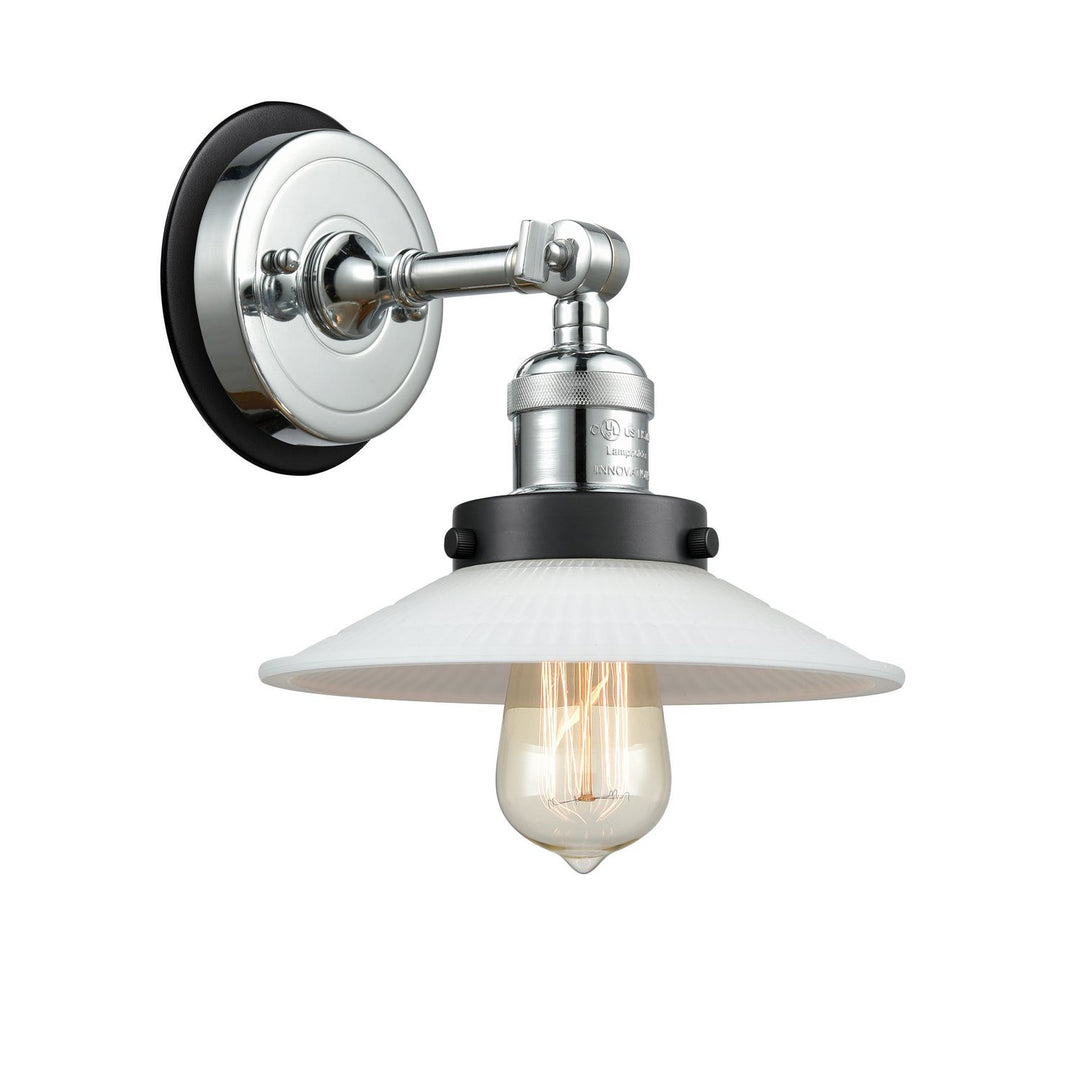 Innovations Franklin Restoration 203PC-BPBK-HRBK-G1 Wall Sconce Light - Polished Chrome