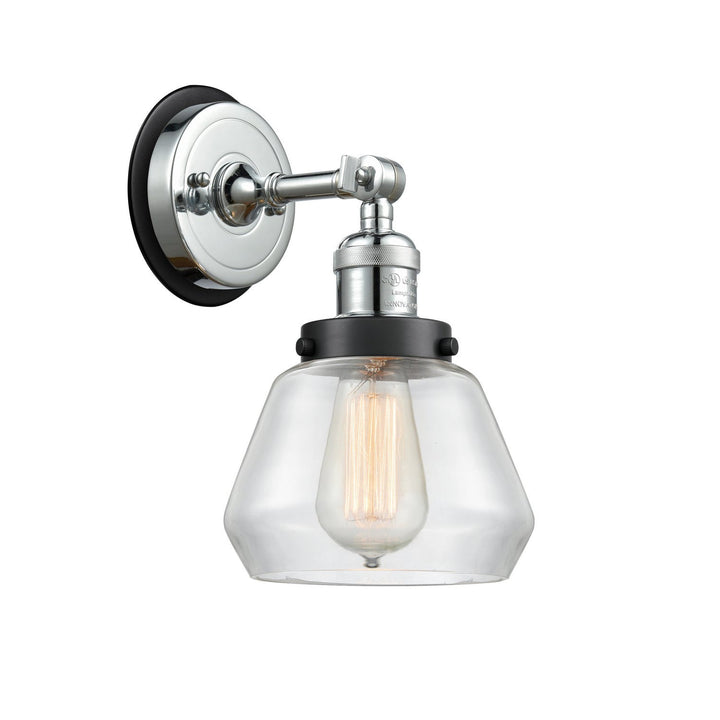 Innovations Franklin Restoration 203PC-BPBK-HRBK-G172 Wall Sconce Light - Polished Chrome